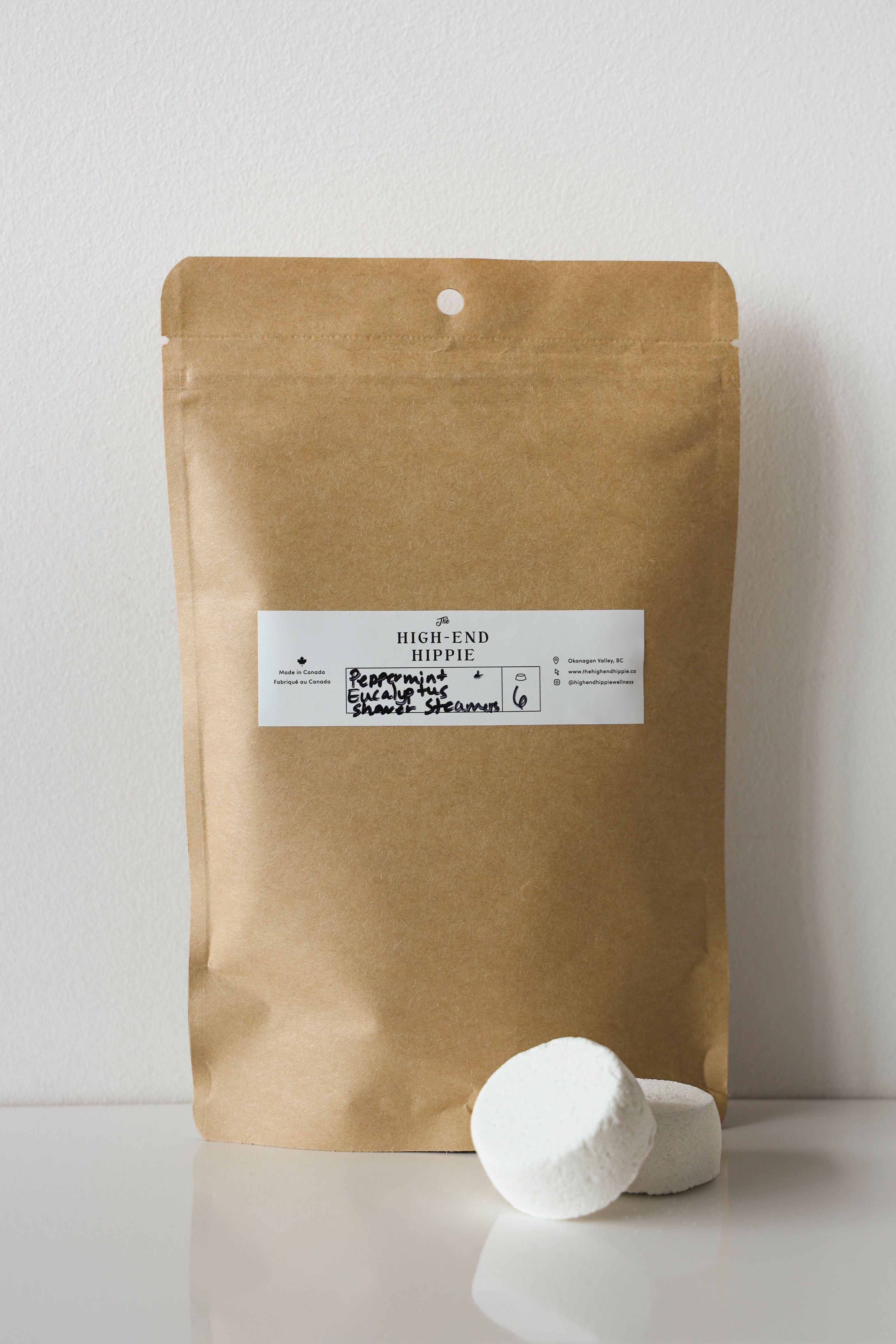 Peppermint + Eucalyptus Shower Steamers, shower steamers